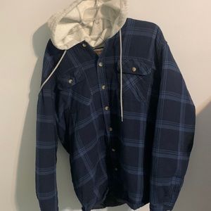 Wrangler flannel XL w/ hood. Never worn